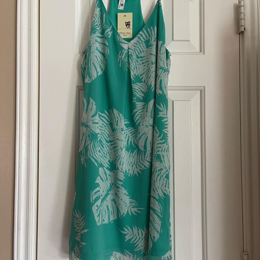 NWT Pink Owl Floral Dress